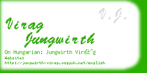 virag jungwirth business card